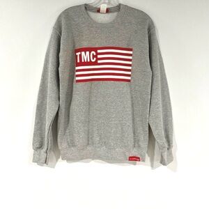 The Marathon Clothing Grey Crewneck Sweatshirt TMC Unisex Pullover Sz S NWT